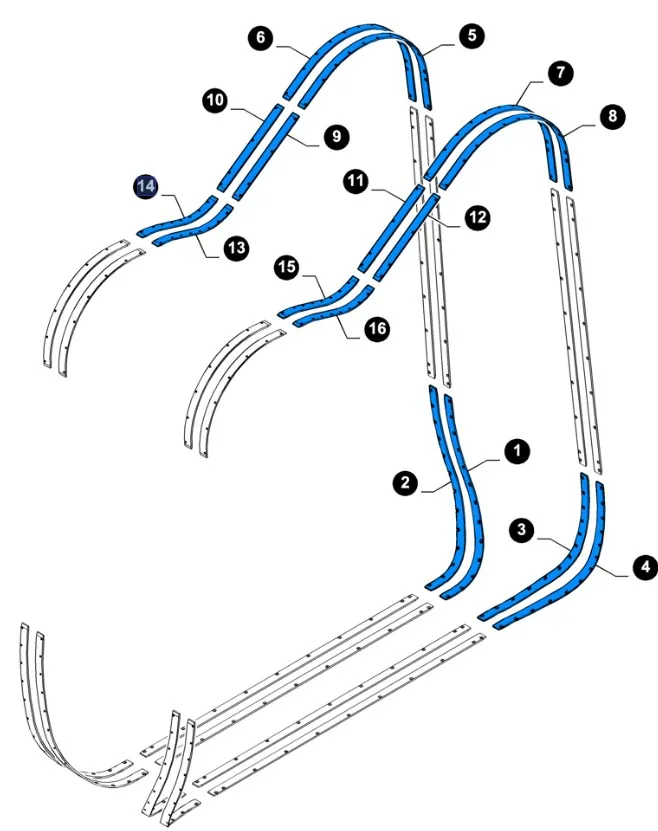 87644823 - пластина направляющая